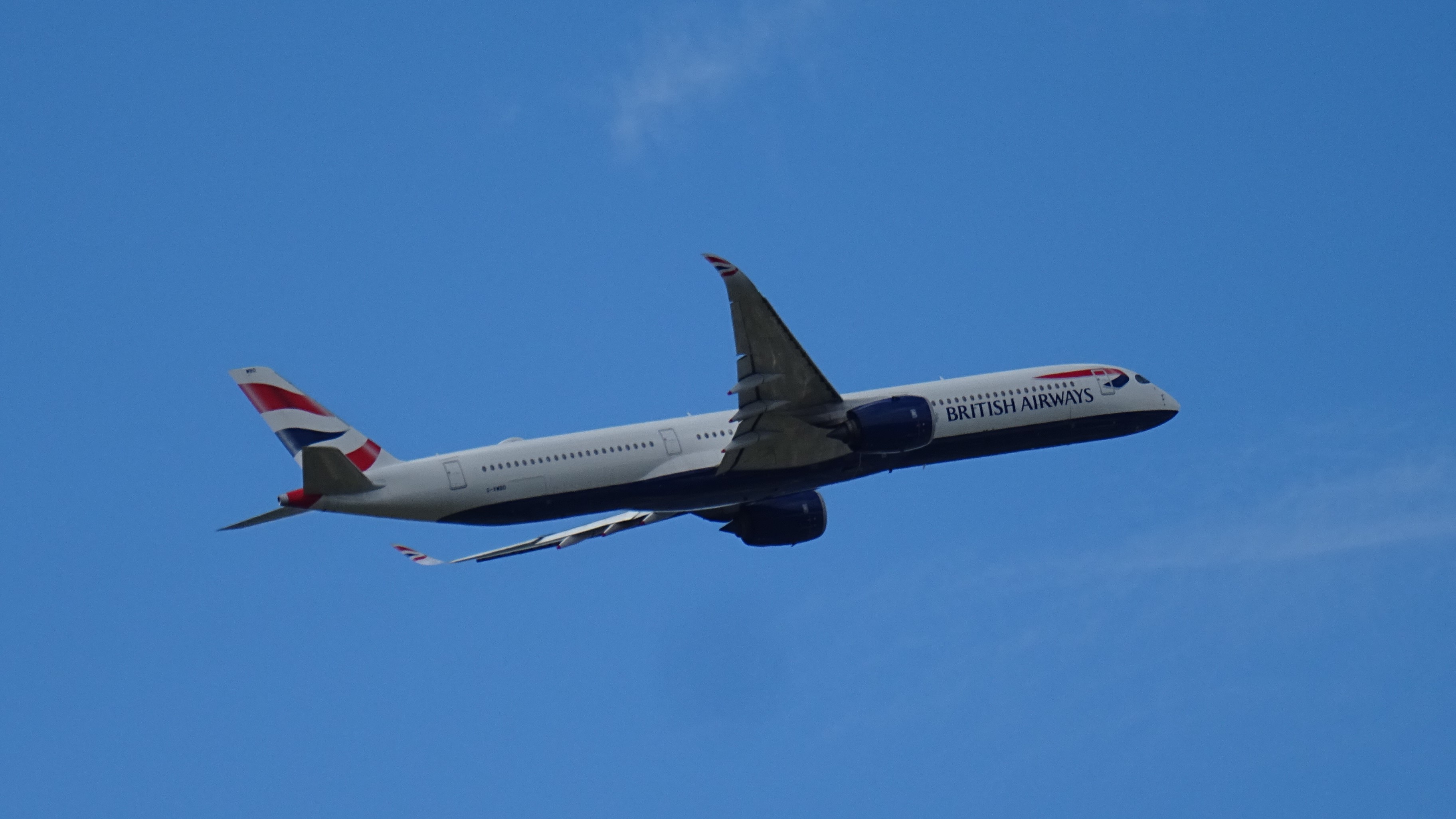 A British Airways Airbus A350 departing London Heathrow Airport